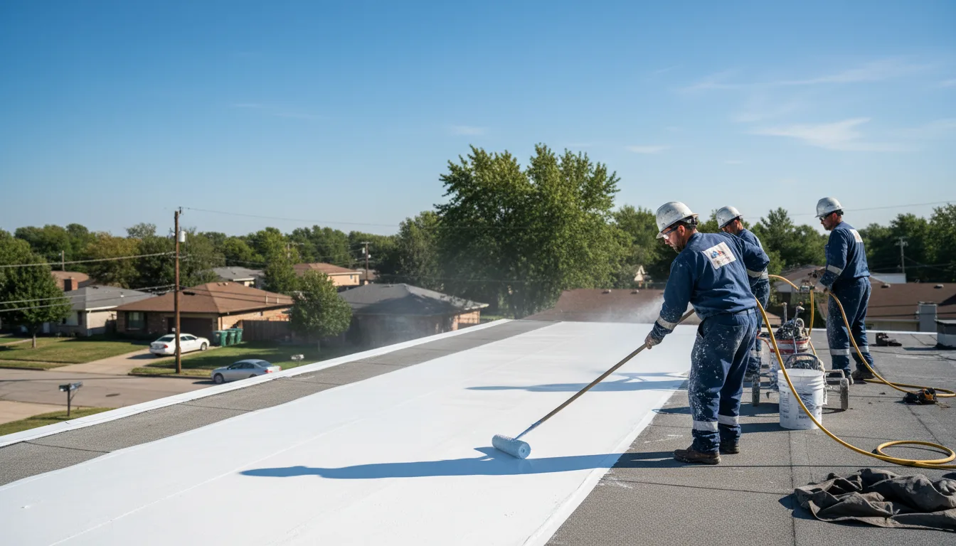 Commercial roof coating in Coyanosa, TX near me